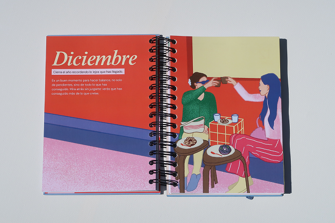 Ilustraciones semanales para agenda opositora