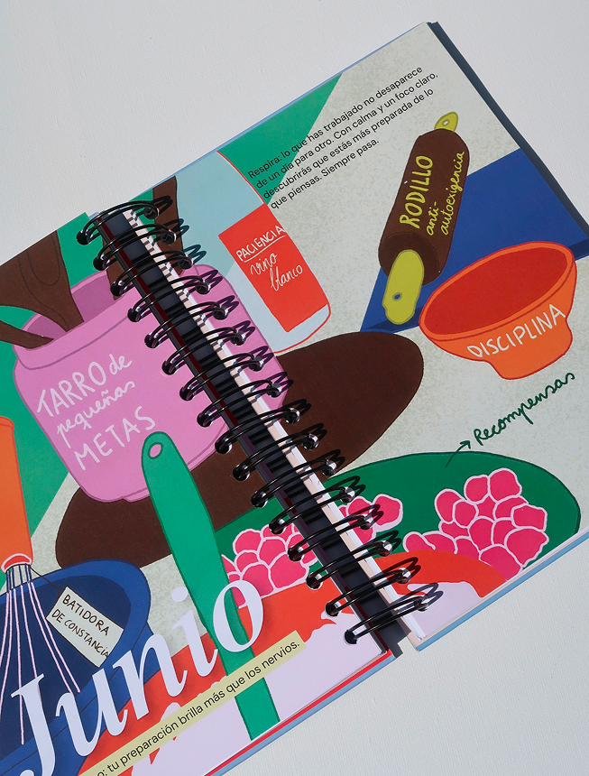 Diseño de agenda ilustrada - Elena Muñoz