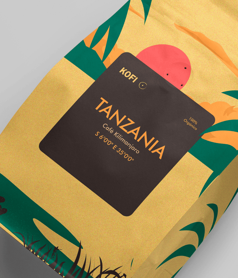 KOFI - Identidad visual y packaging de café artesanal
